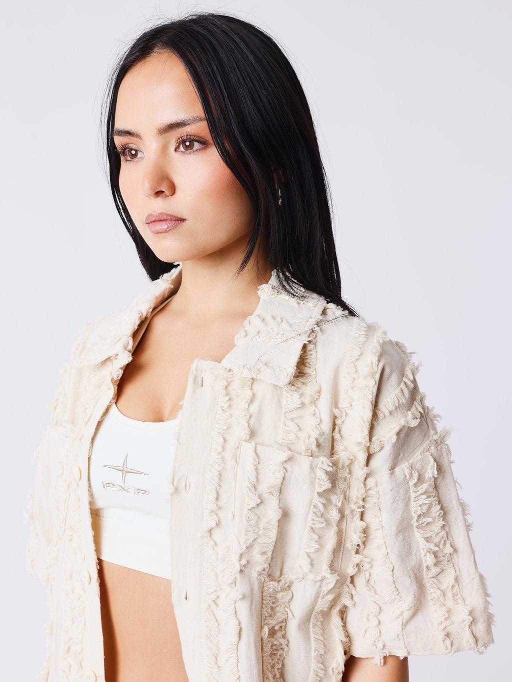 Camisa Manga Corta Natural