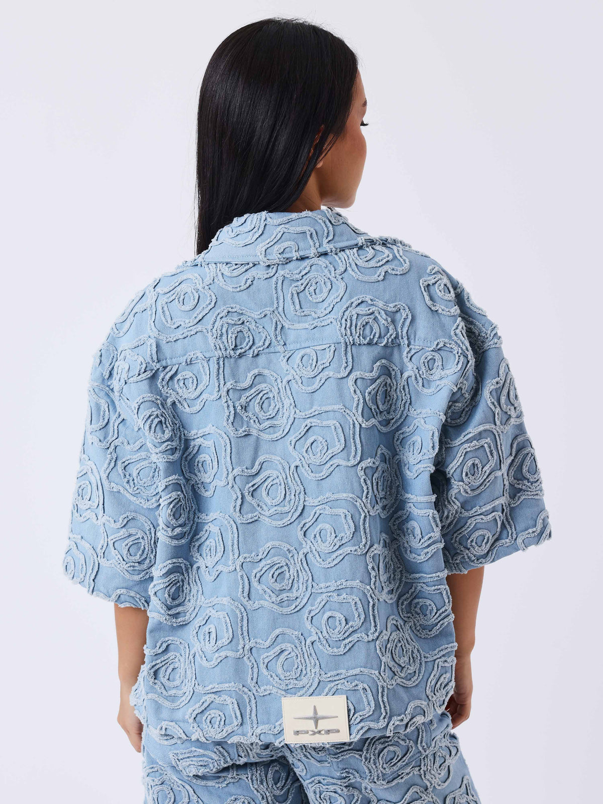 Camisa Vaquera Manga Corta Cloudy