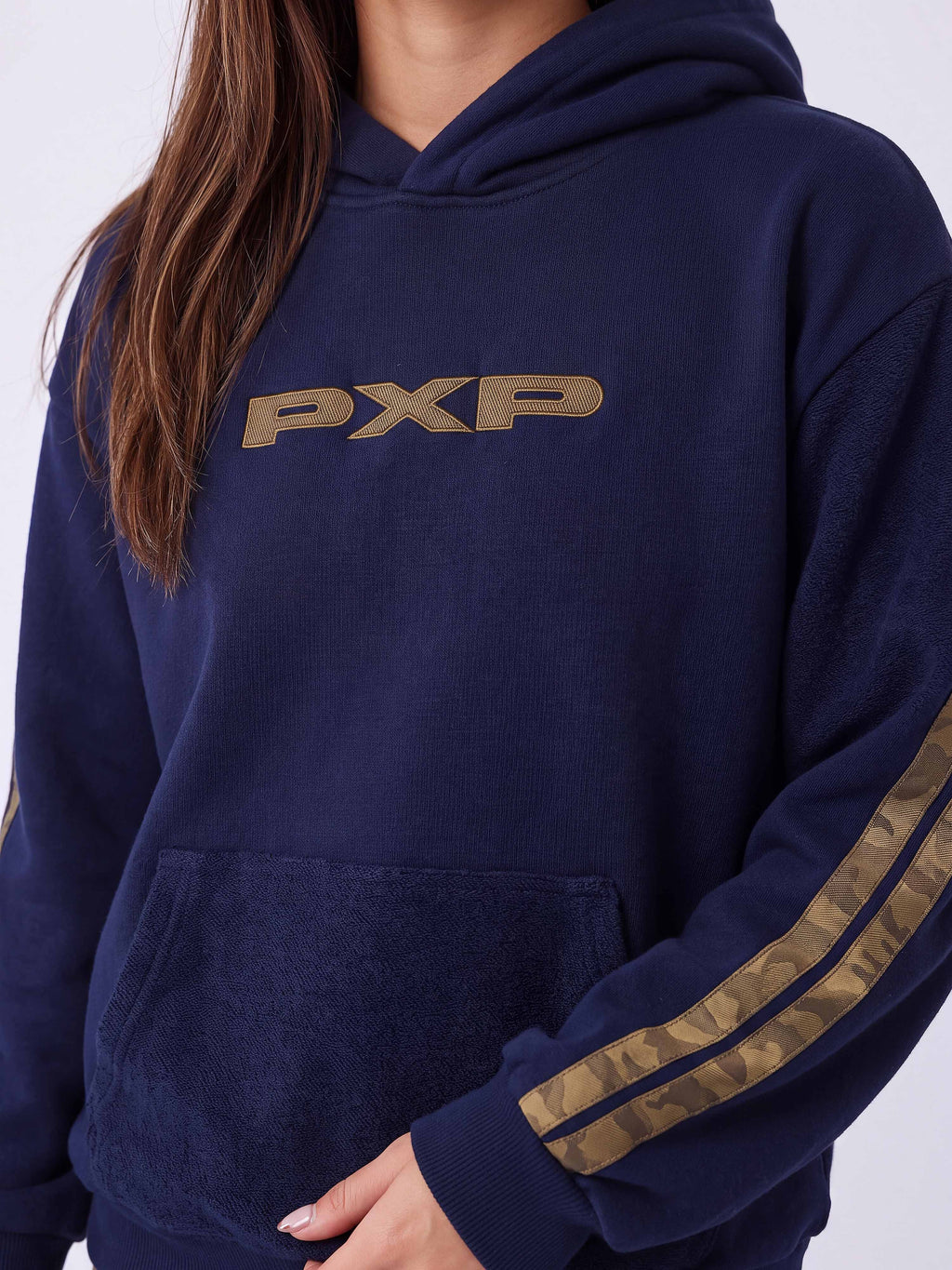 Sudadera con Capucha Bandas Camuflaje