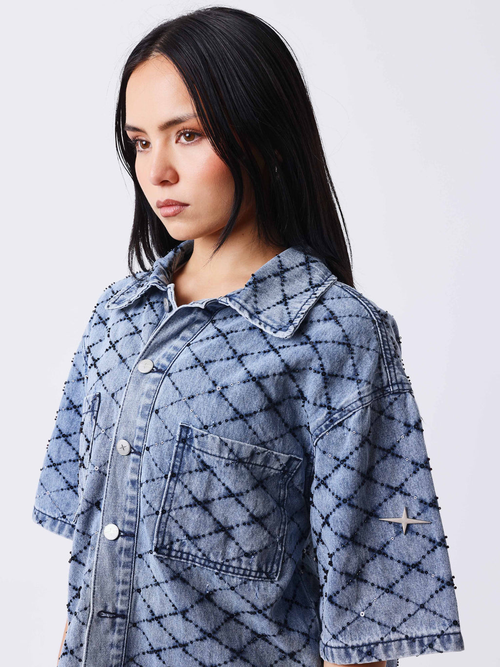 Sobrecamisa Vaquera Manga Corta Precious