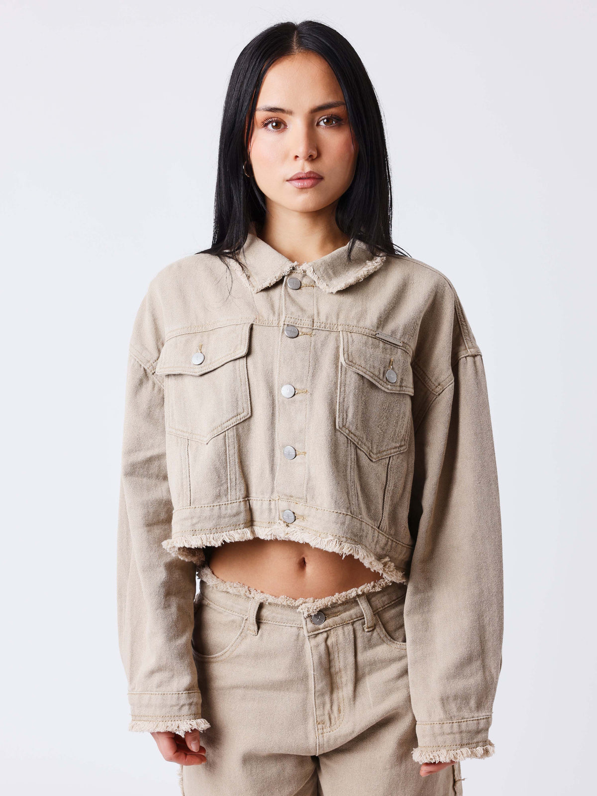 Chaqueta Corta Deshilachada