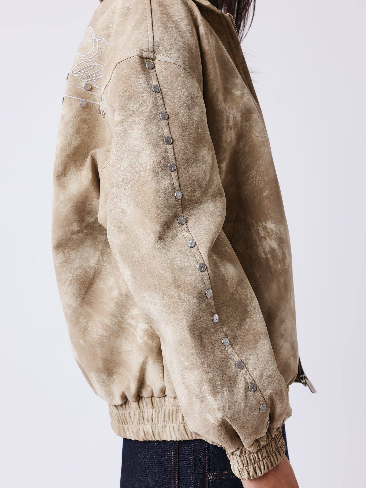 Edgy Faux Leather Jacket