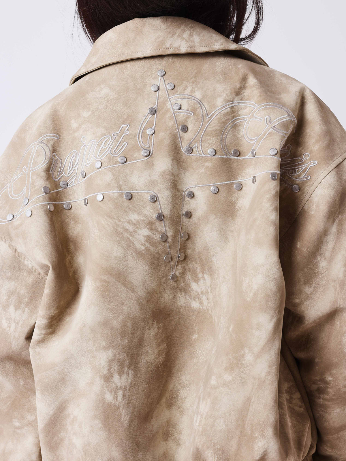 Edgy Faux Leather Jacket