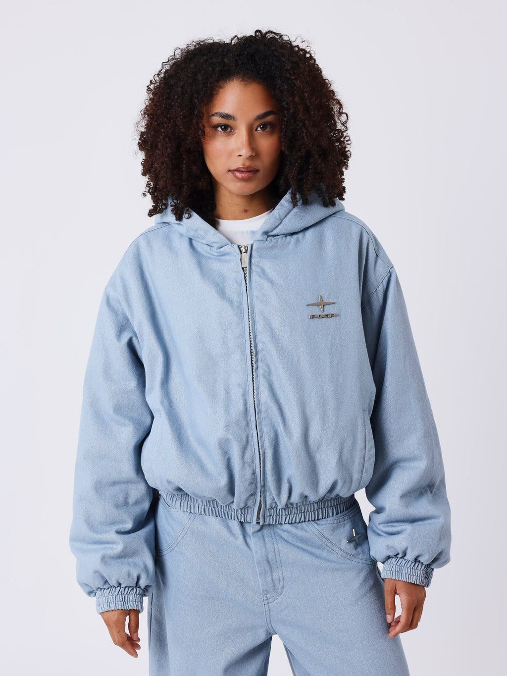 Chaqueta con Capucha Frosted