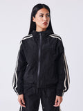 Chaqueta con Cremallera y Bandas de Ganchillo Sportly