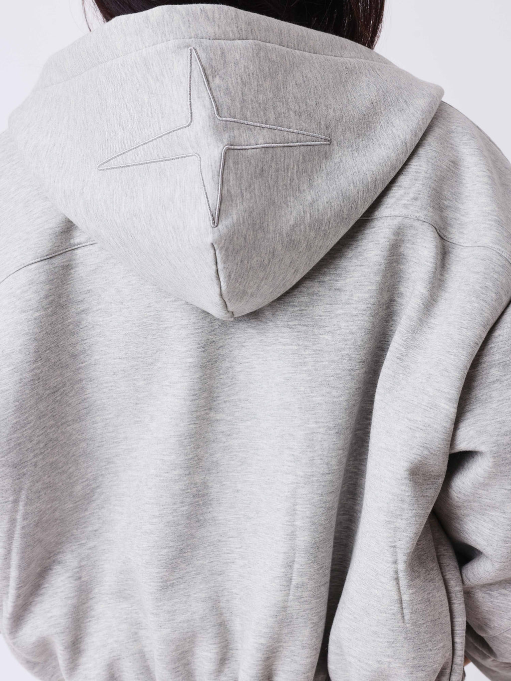 Chaqueta Boxy con Cremallera Natural