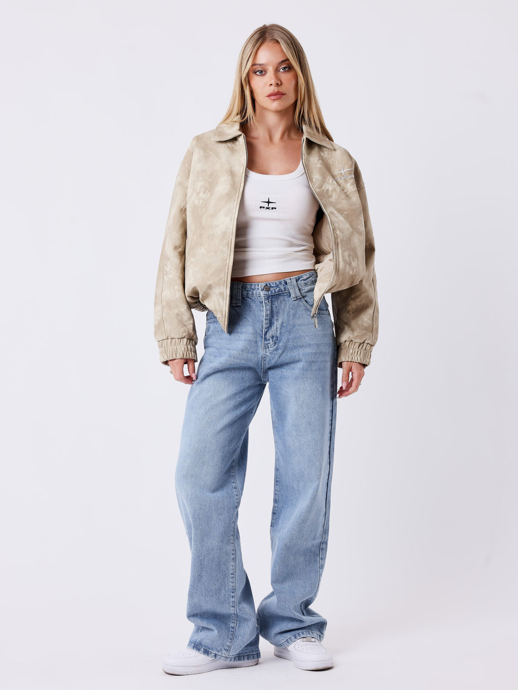 Fluffy Faded Jeans