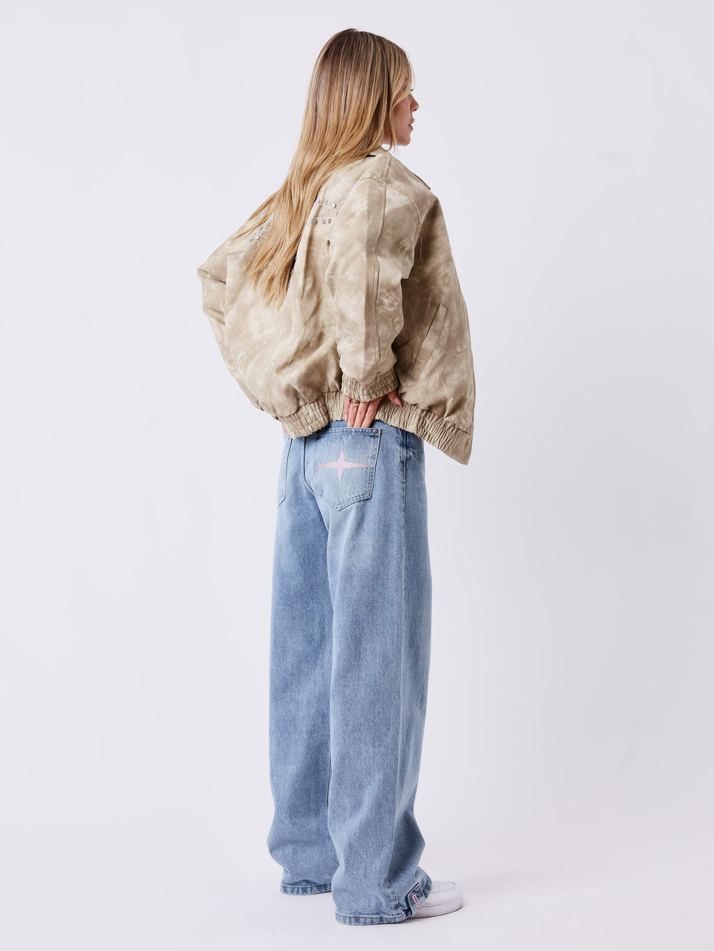 Fluffy Faded Jeans
