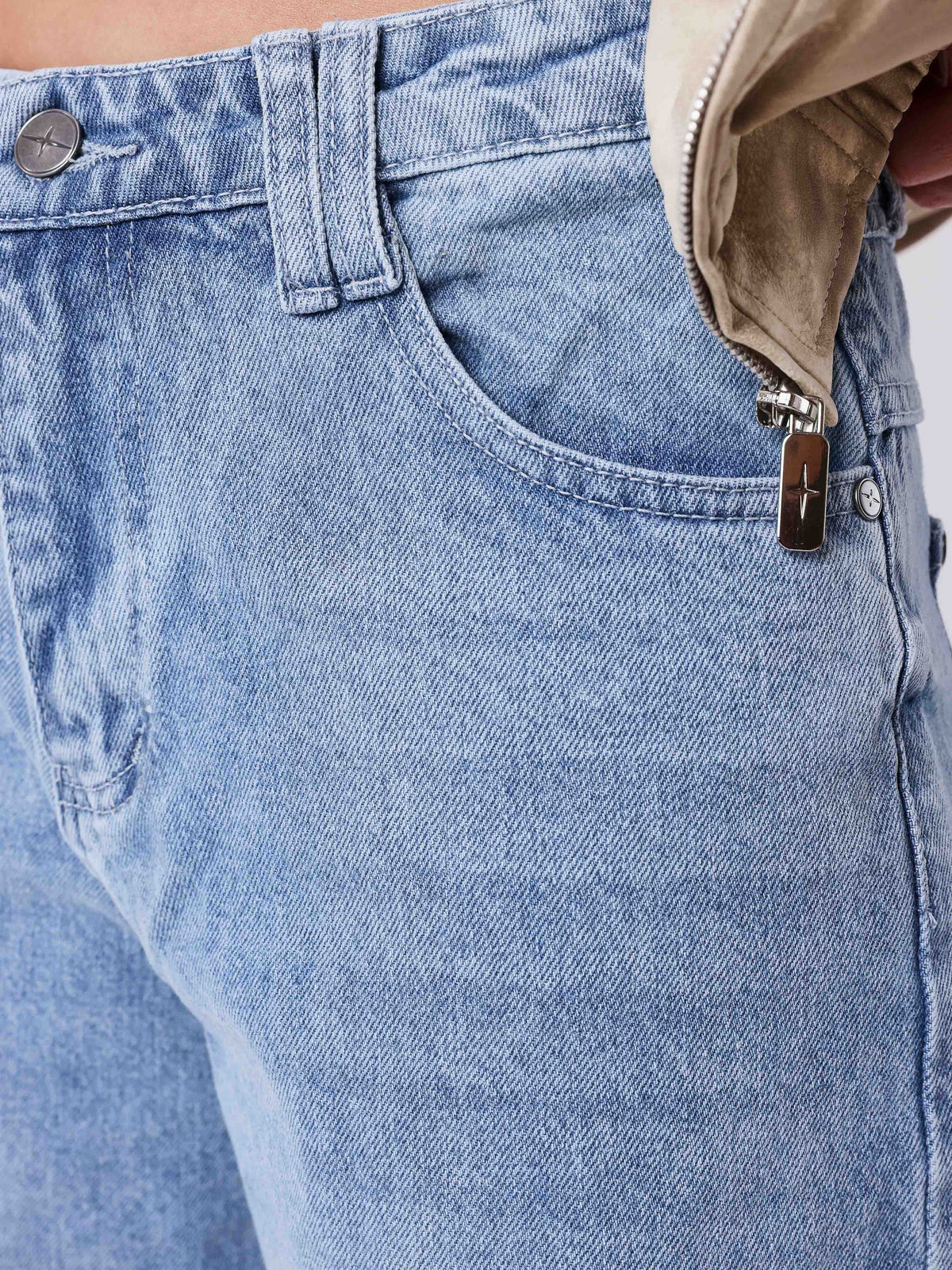 Fluffy Faded Jeans