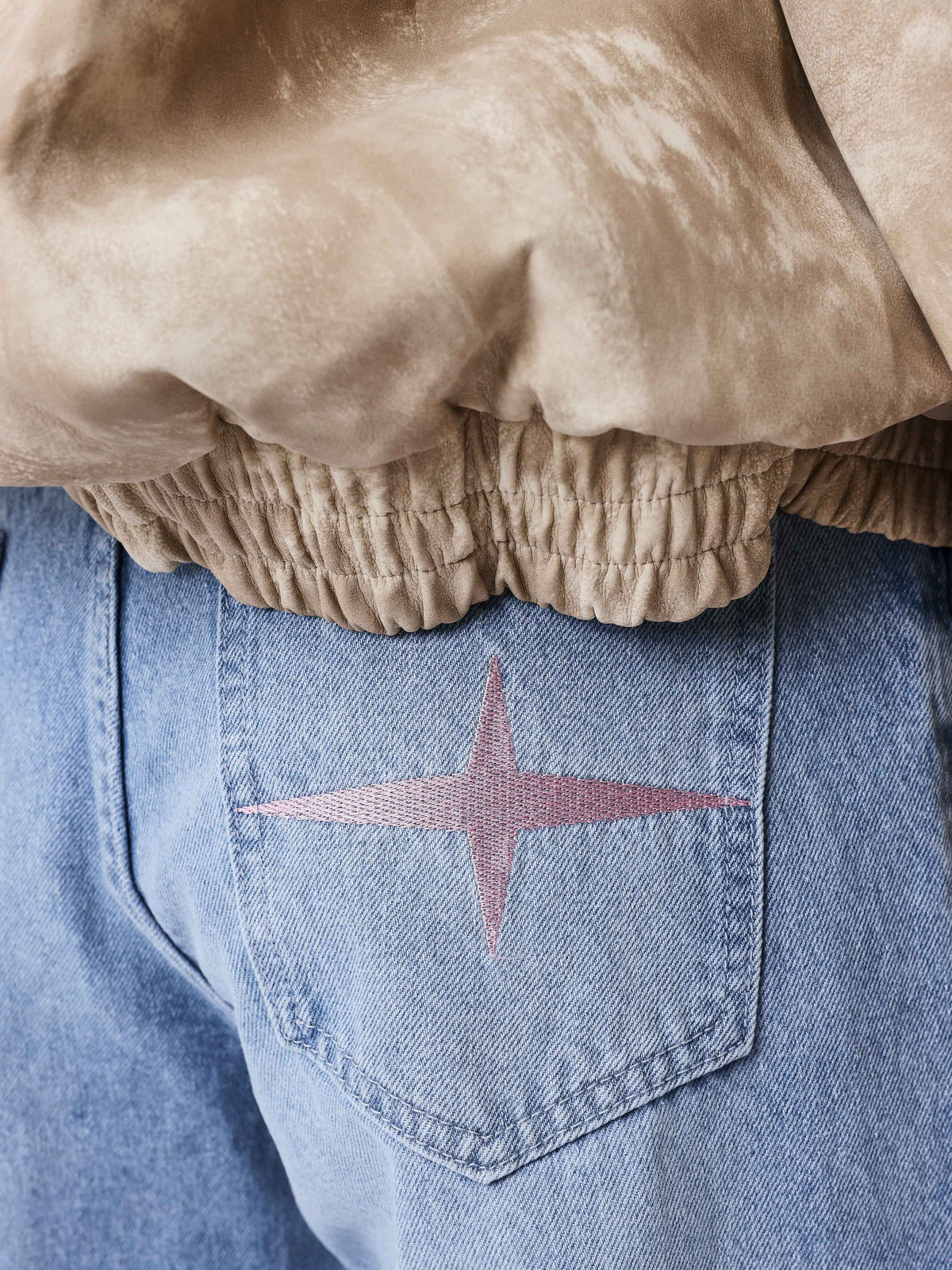 Fluffy Faded Jeans