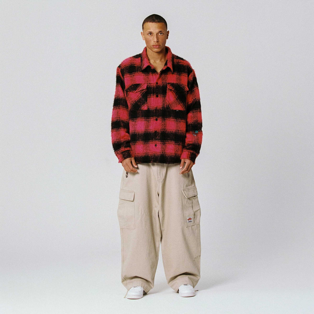 Red Quilted Wild One Shirt