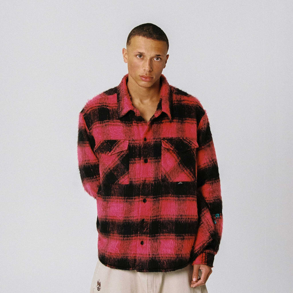 Red Quilted Wild One Shirt