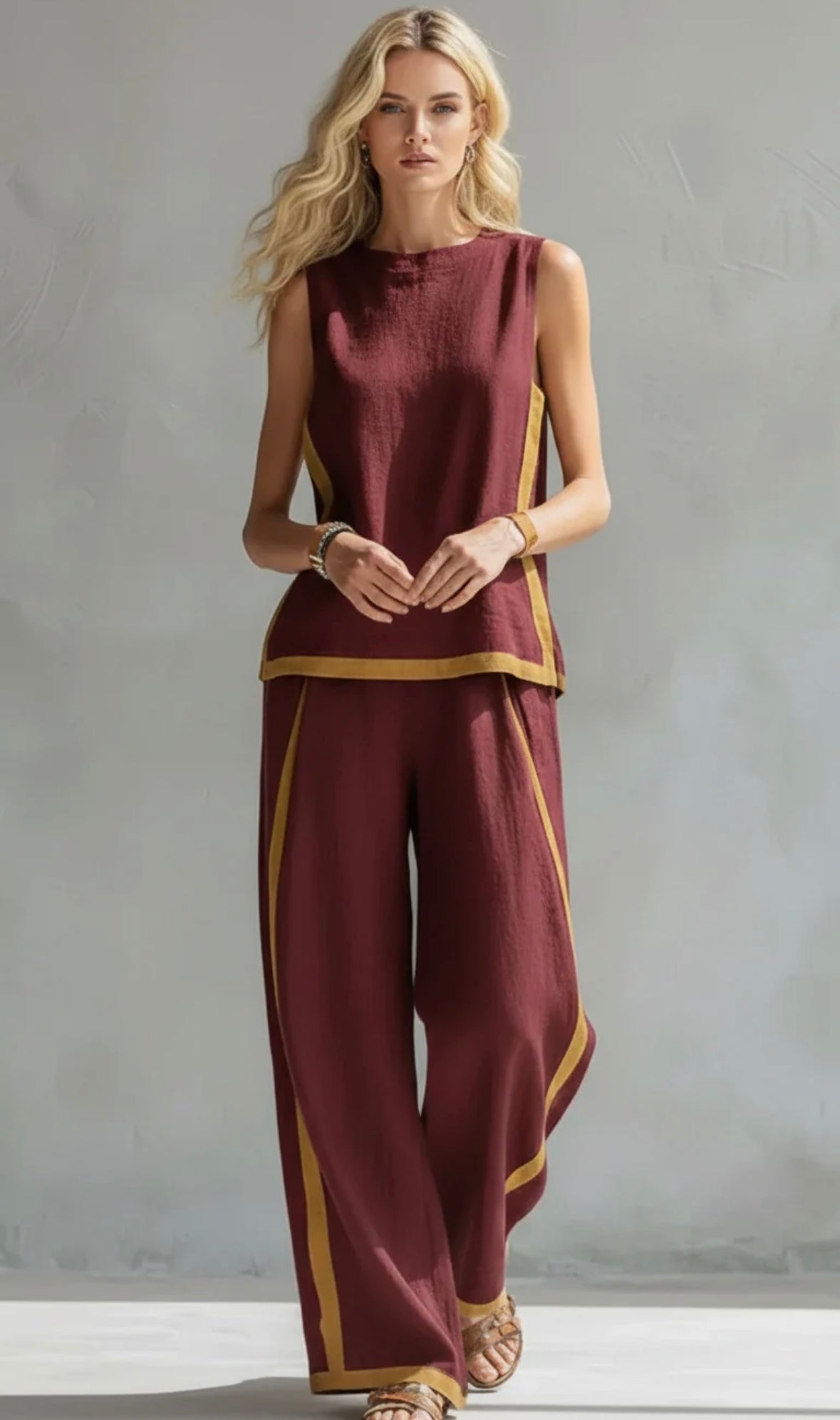 Conjunto Solène de Dos Piezas Fluido y Elegante