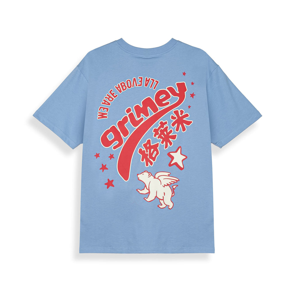 Camiseta Concreat Jungle Gé Lái Mi Classic Fit Azul