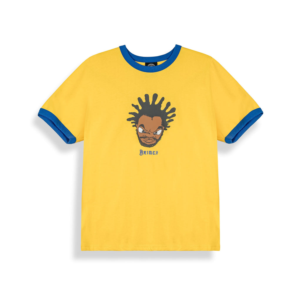 Camiseta Droppin Science Ringer Amarilla