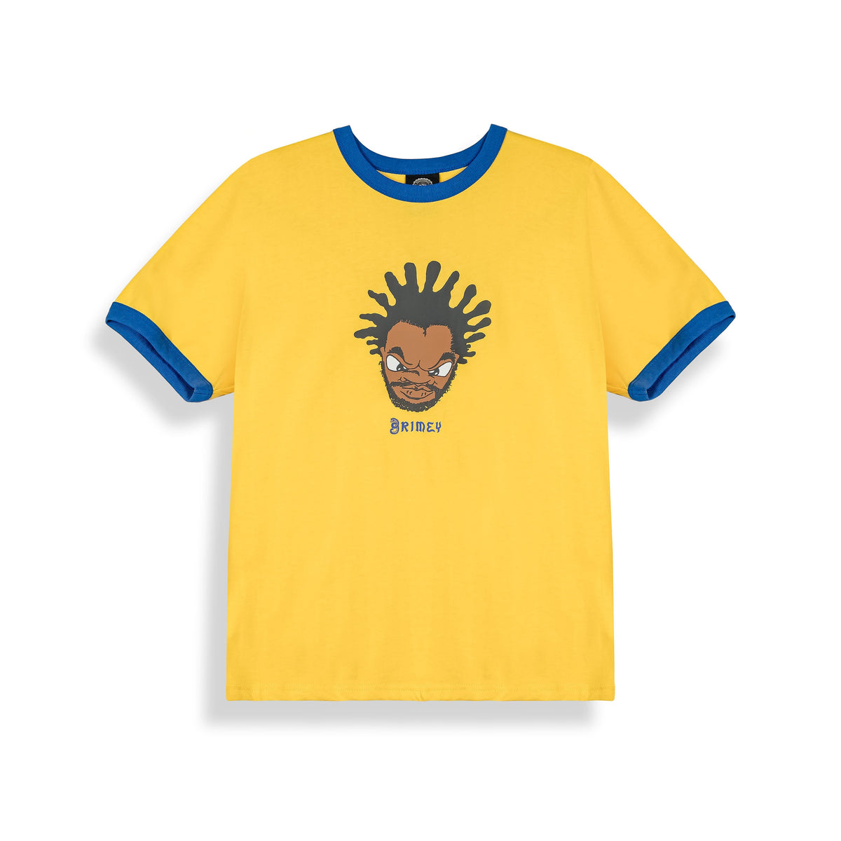 Camiseta Droppin Science Ringer Amarilla