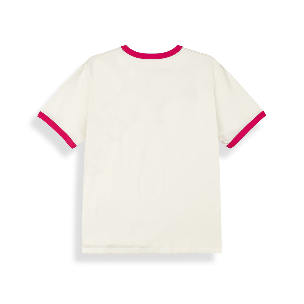 Camiseta 100 Miles Ringer Blanco Roto