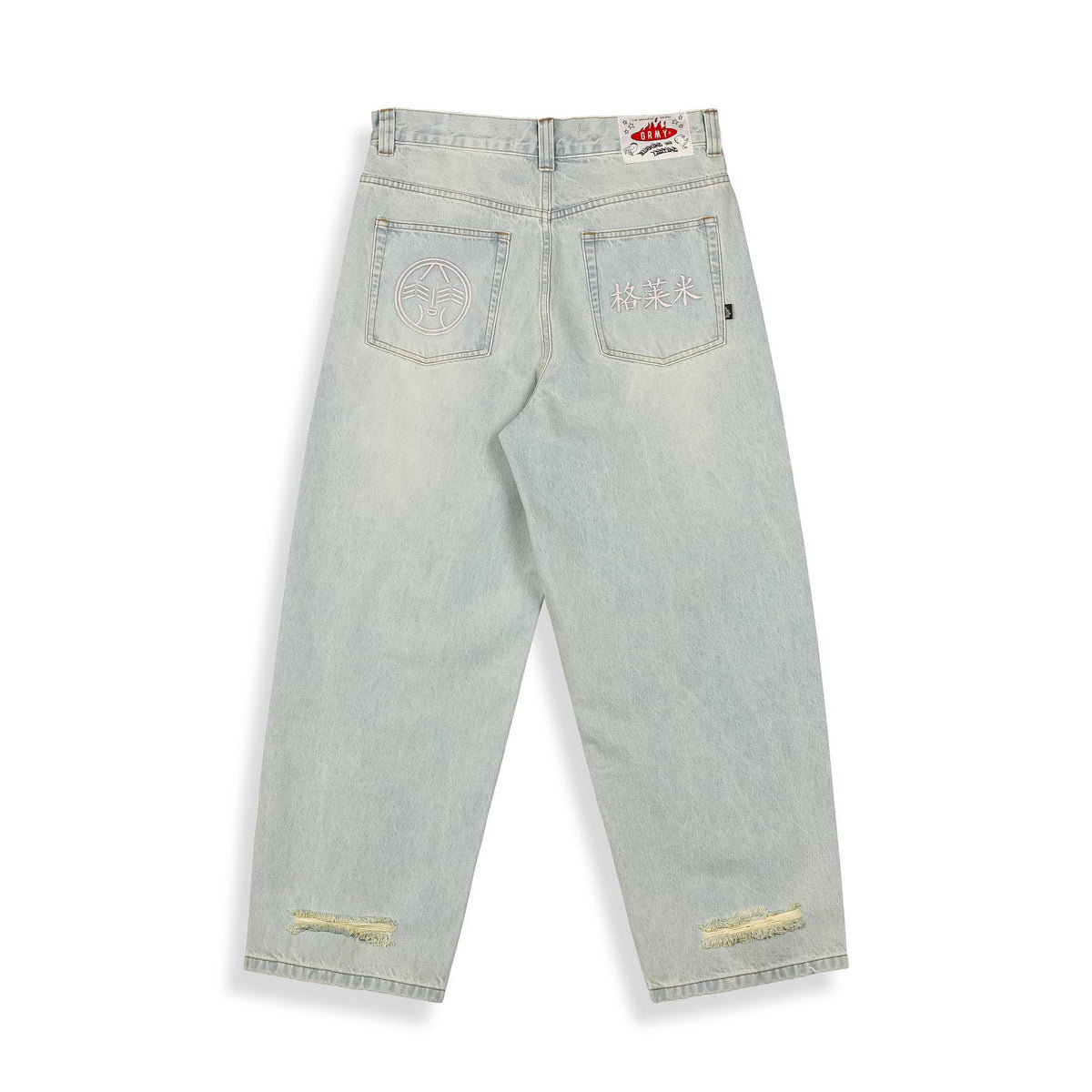 Pantalones Denim Royal Paw Big Boy Azul Claro Lavado