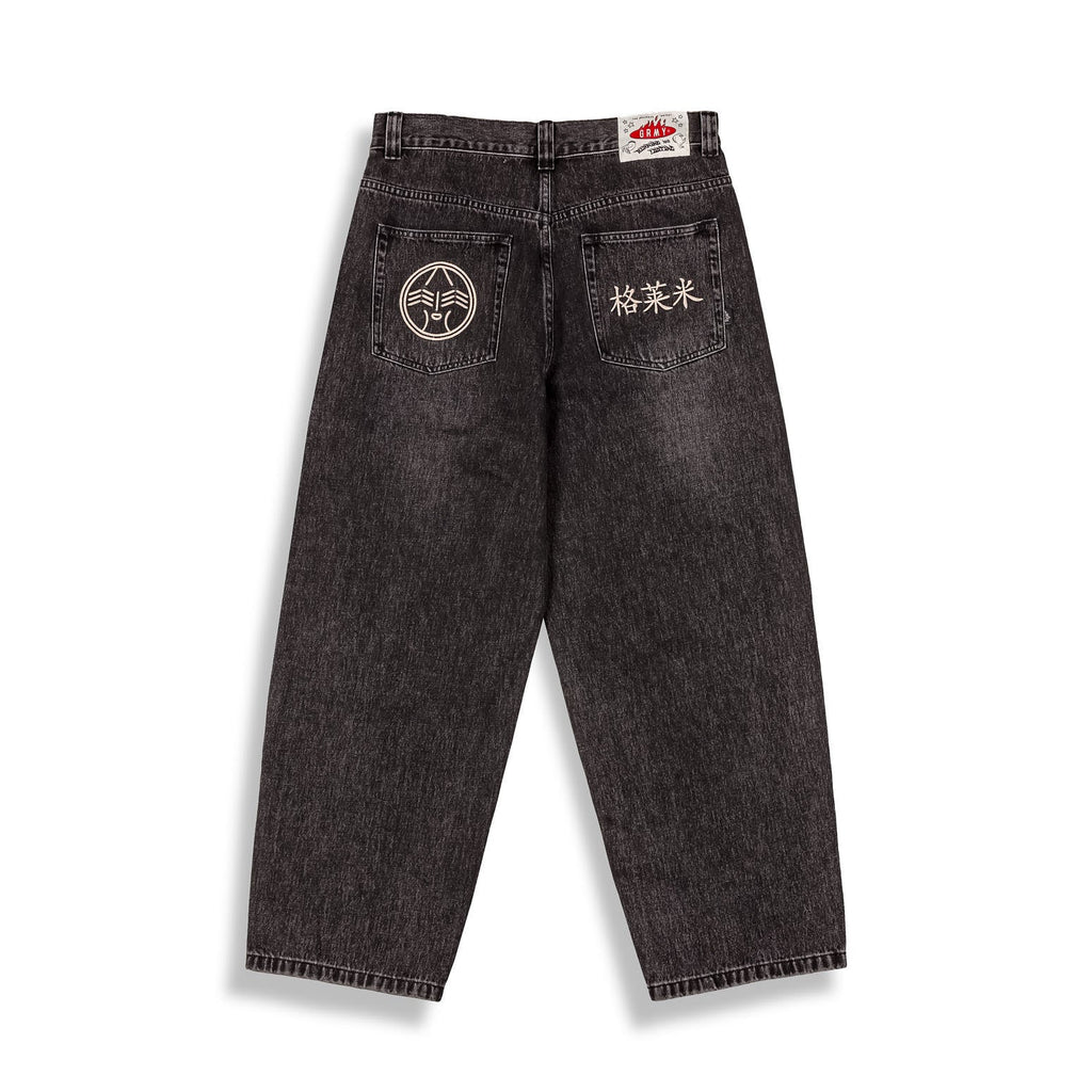 Pantalones Denim Royal Paw Big Boy Negro Lavado