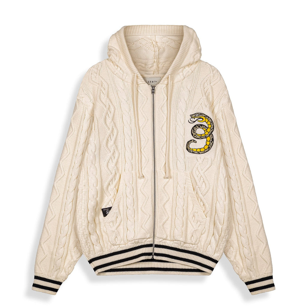 Cream Braided Droppin Science Sweatshirt