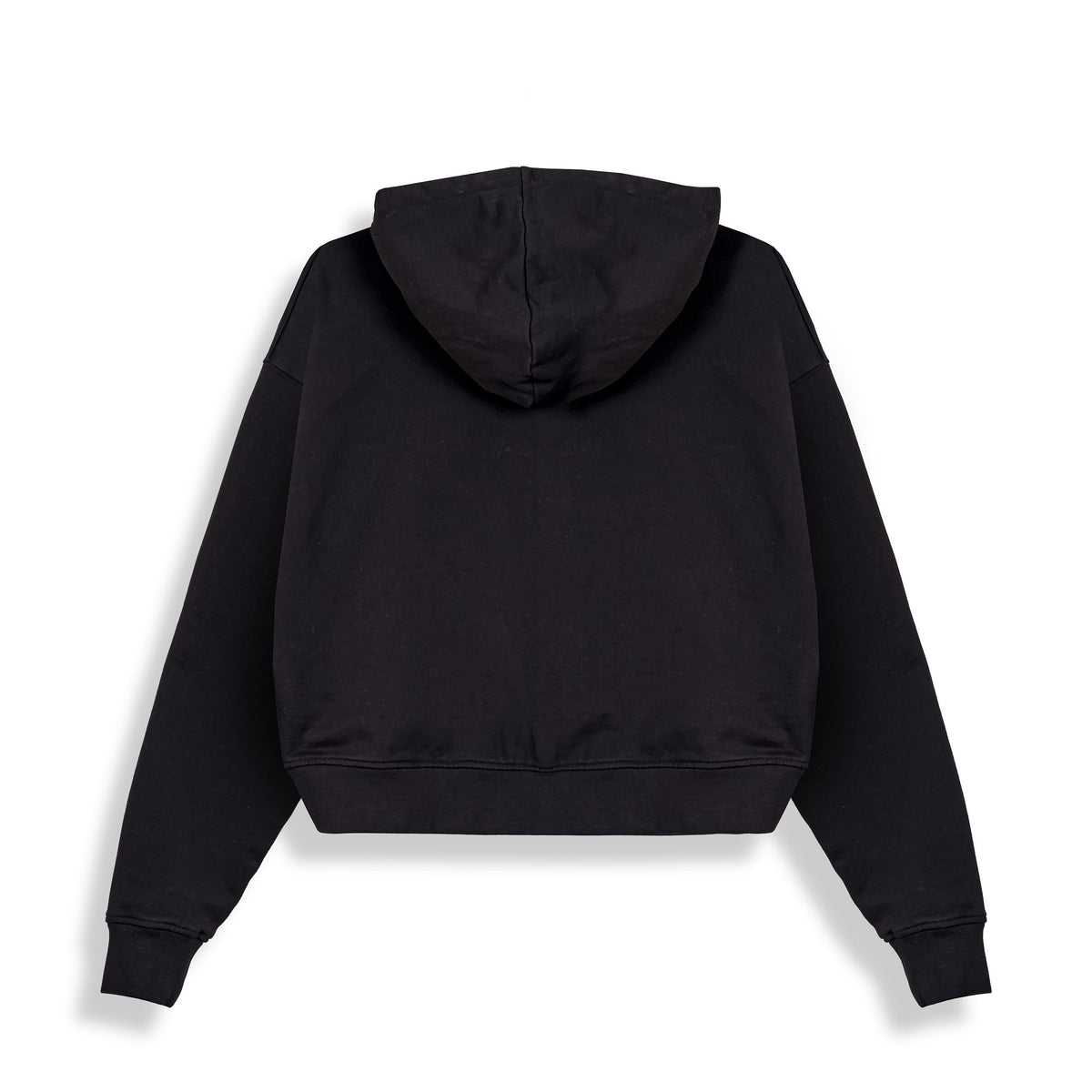 Black Slim-Fit Rise Above Zip-Up Hoodie