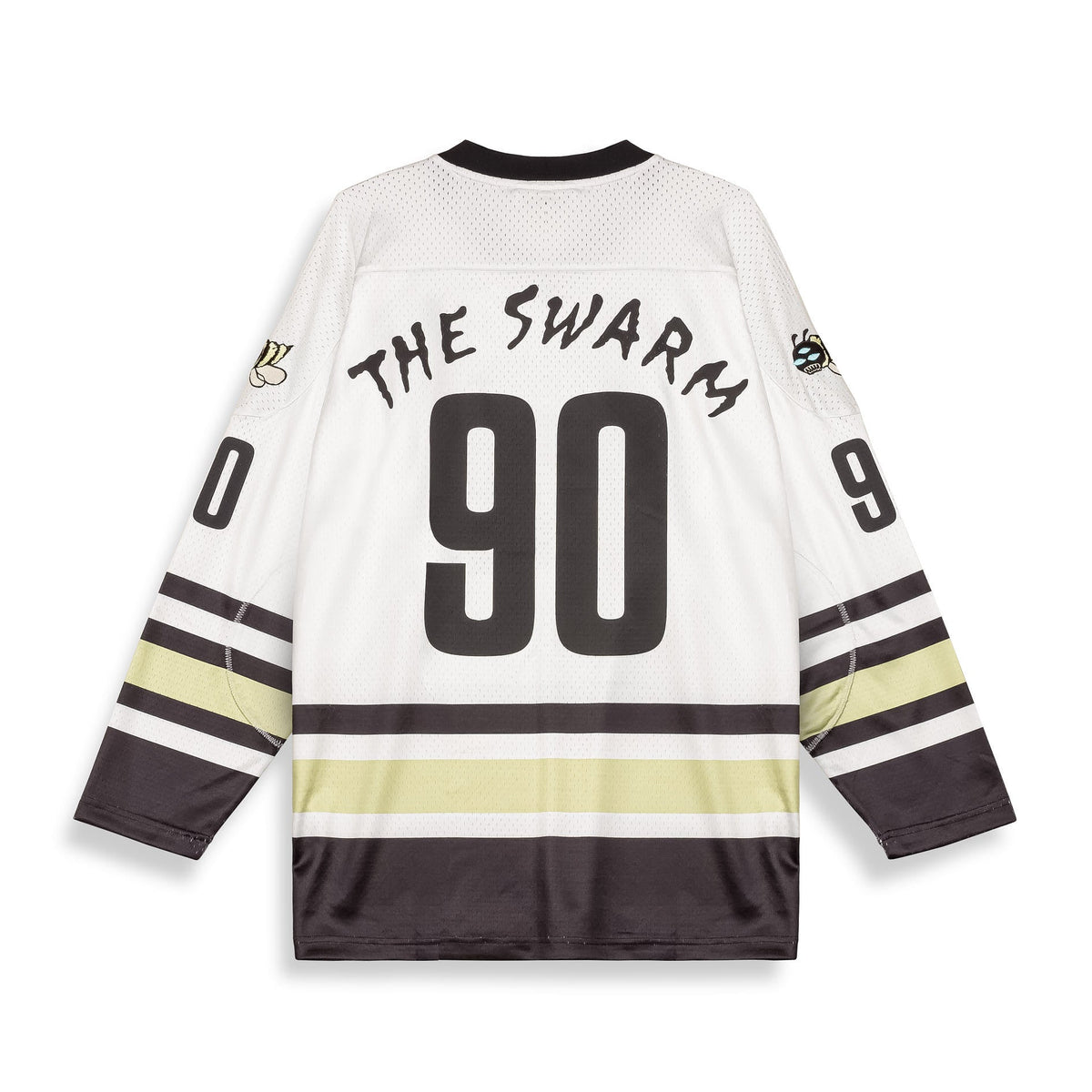 Camiseta Hockey The Swarm DC Shoes x Grimey Blanco Roto