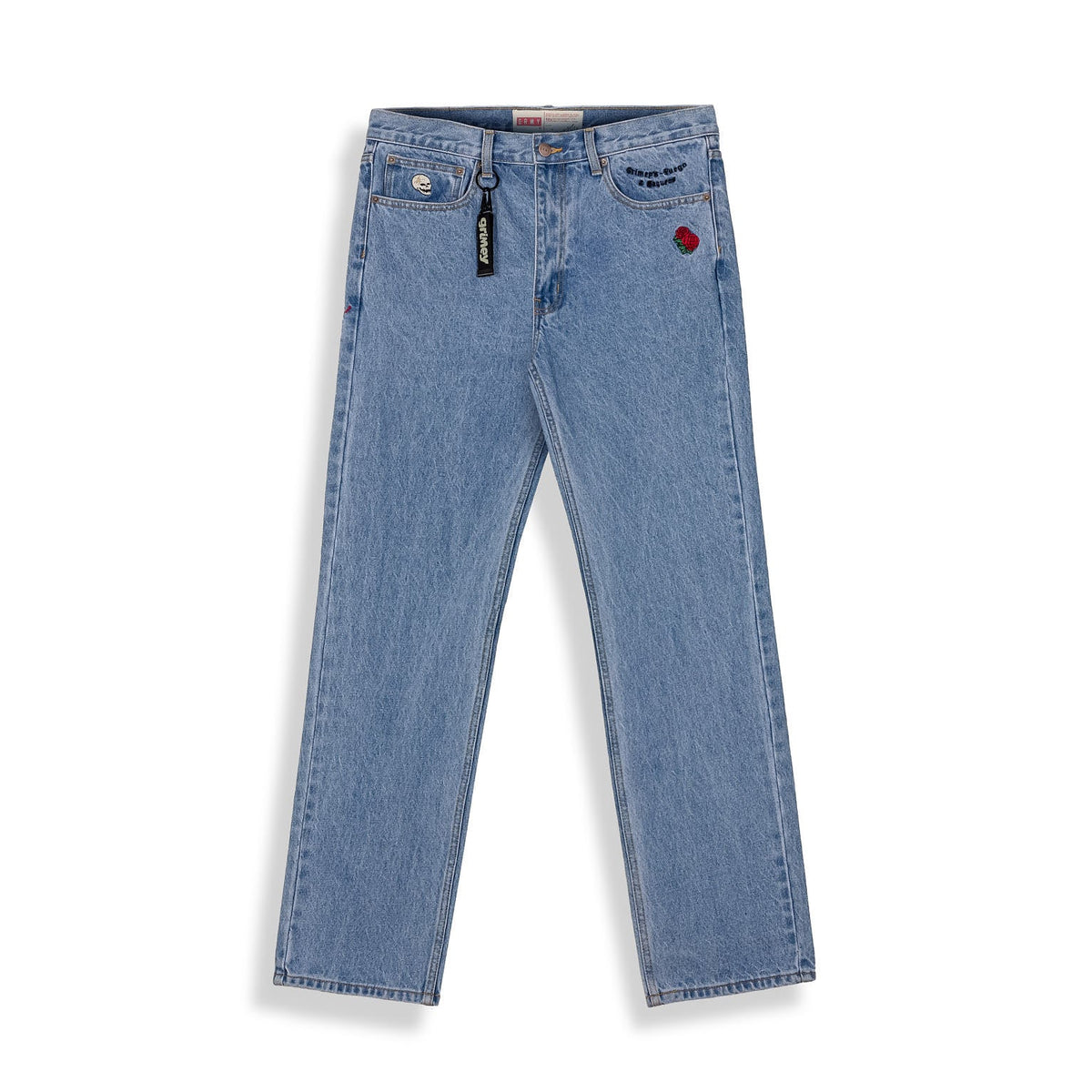 Pantalones Denim The Planet Regular Azul Lavado