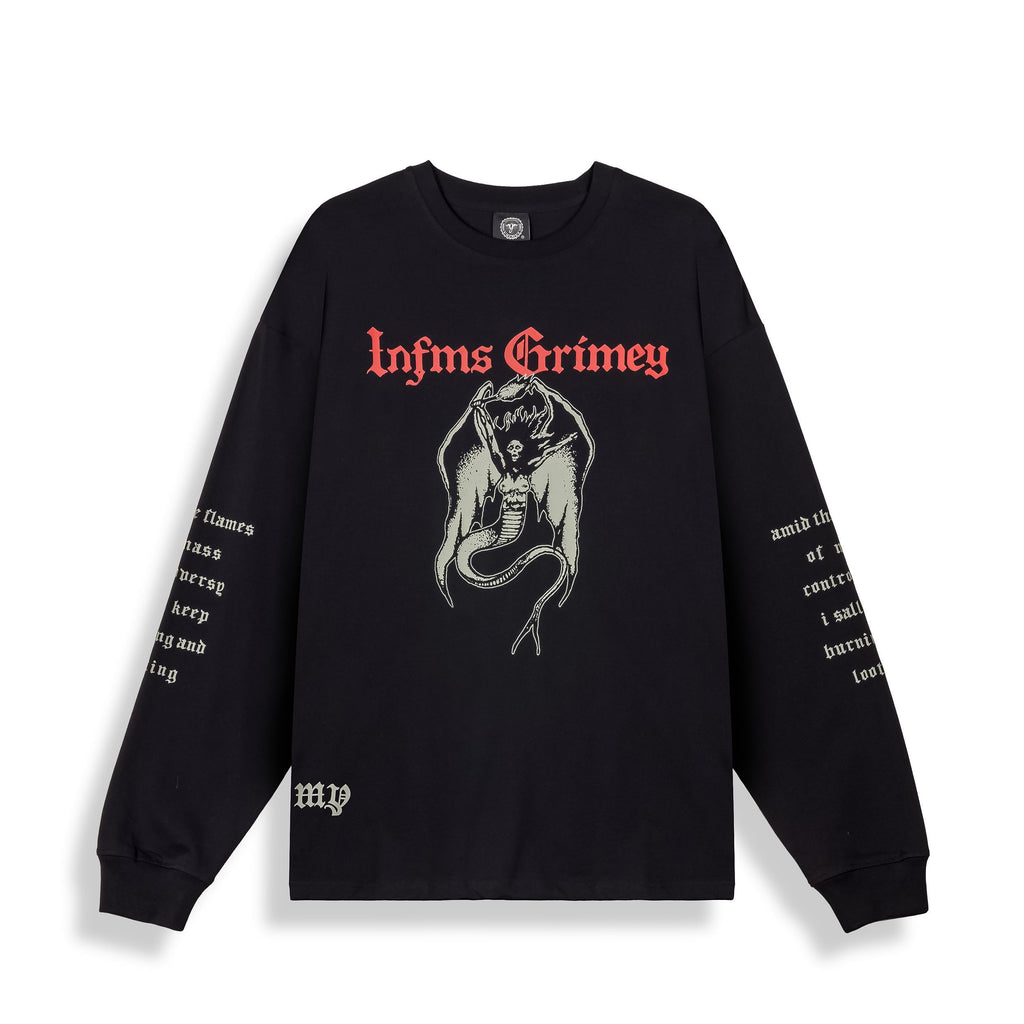 Chief Watcher Black Long Sleeve T-Shirt