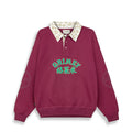 Royal Paw Burgundy Piqué Polo Sweatshirt