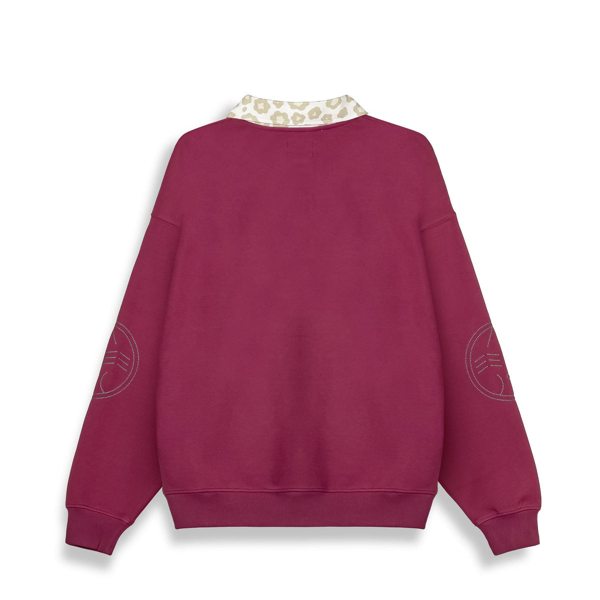 Royal Paw Burgundy Piqué Polo Sweatshirt