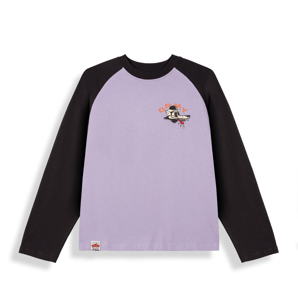 Camiseta Manga Larga Wild One Raglan Negra