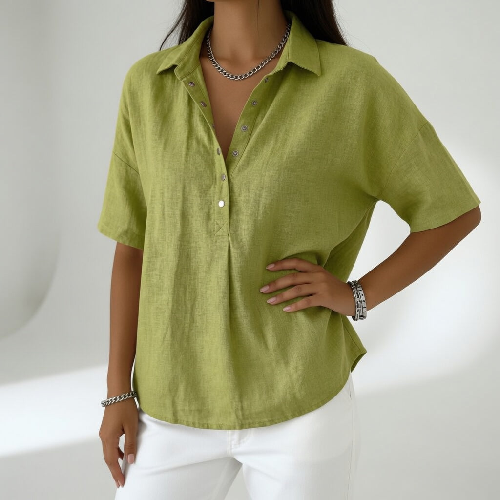 Tiphaine | Blusa de Cuello Camisero
