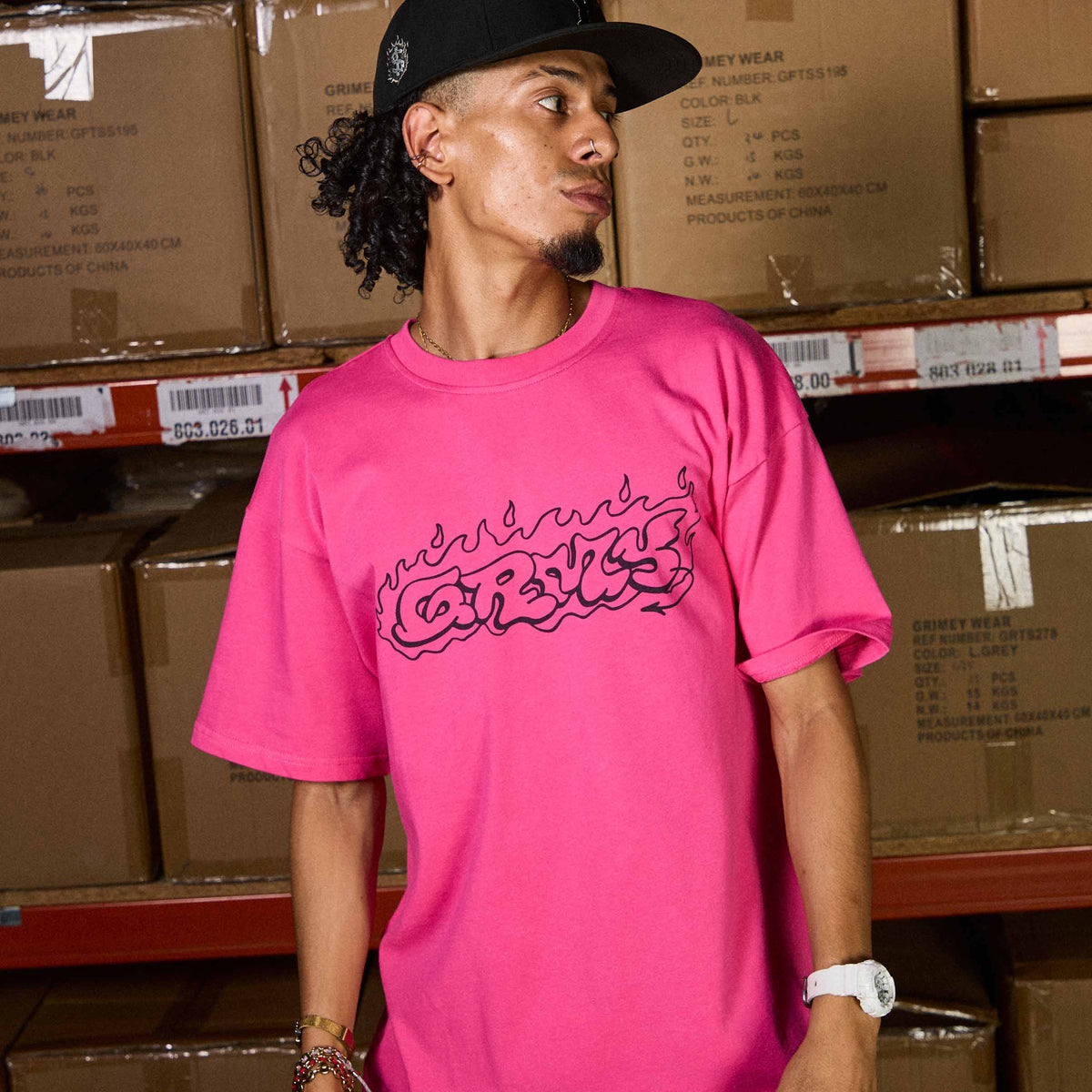 Camiseta The Shelter Throw Up Fucsia