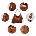 Pack de 3 Bolsos Hobo de Piel de Lujo