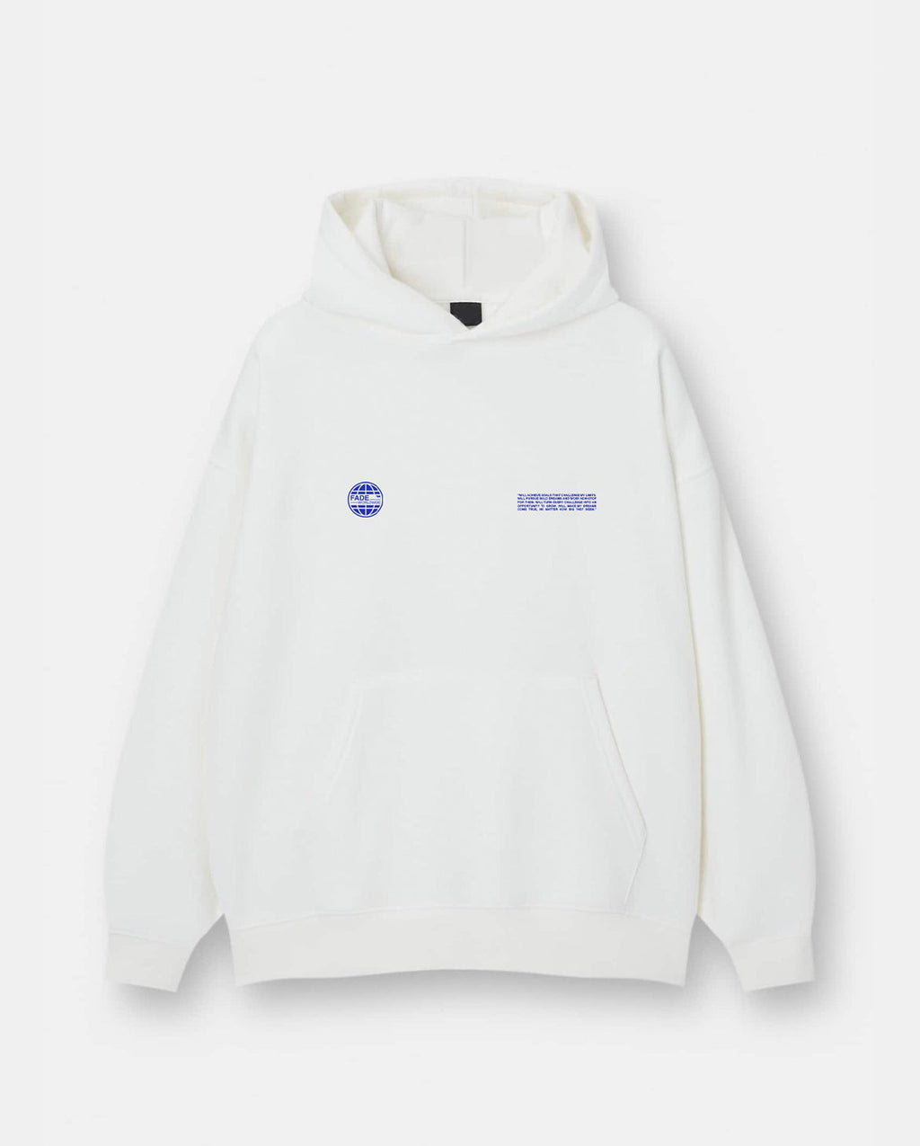 WHITE WORLDWIDE OVERSIZED SWEATSHIRT