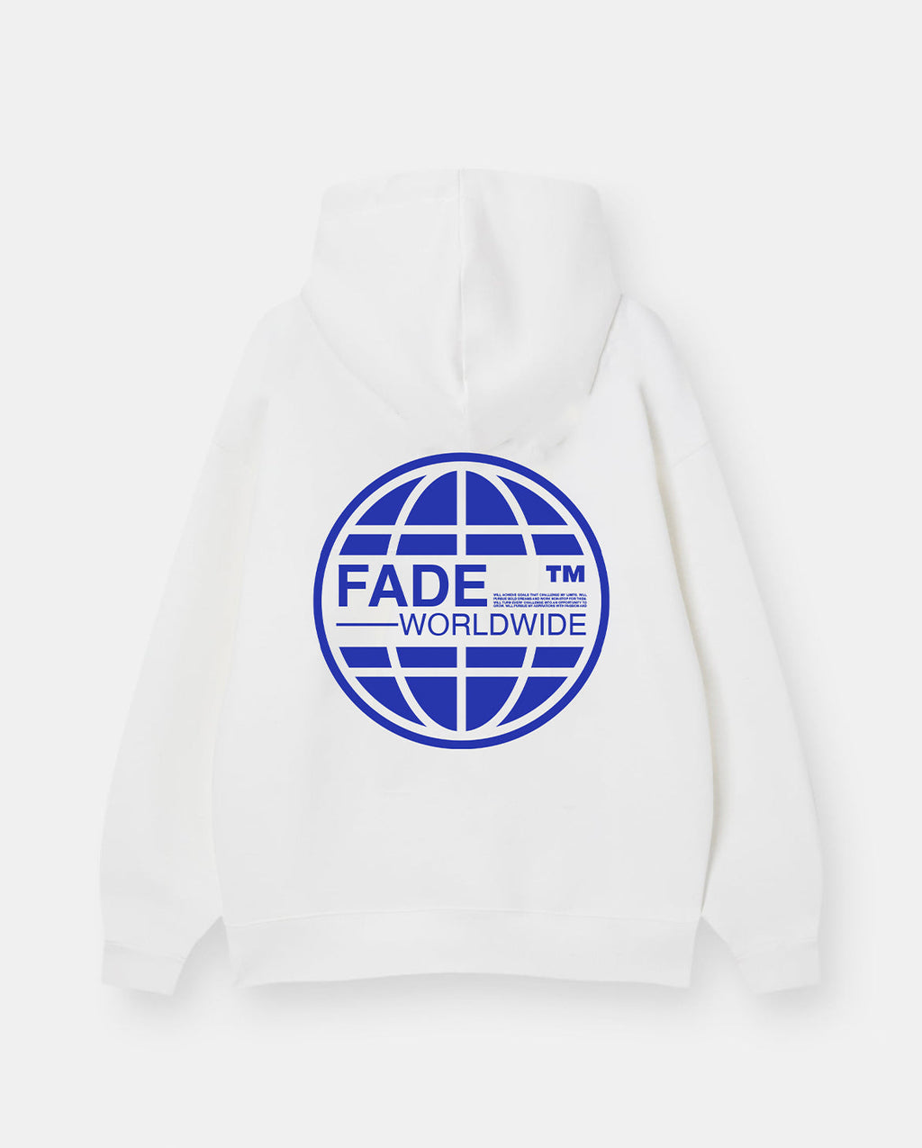 WHITE WORLDWIDE OVERSIZED SWEATSHIRT