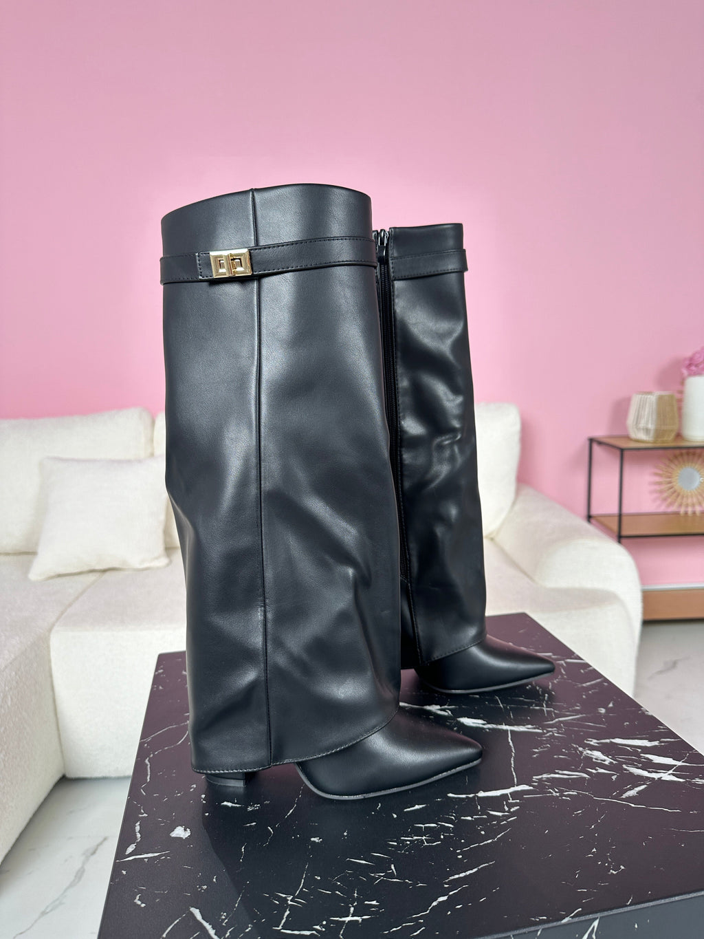 Serena | Botas de Cuero Negro