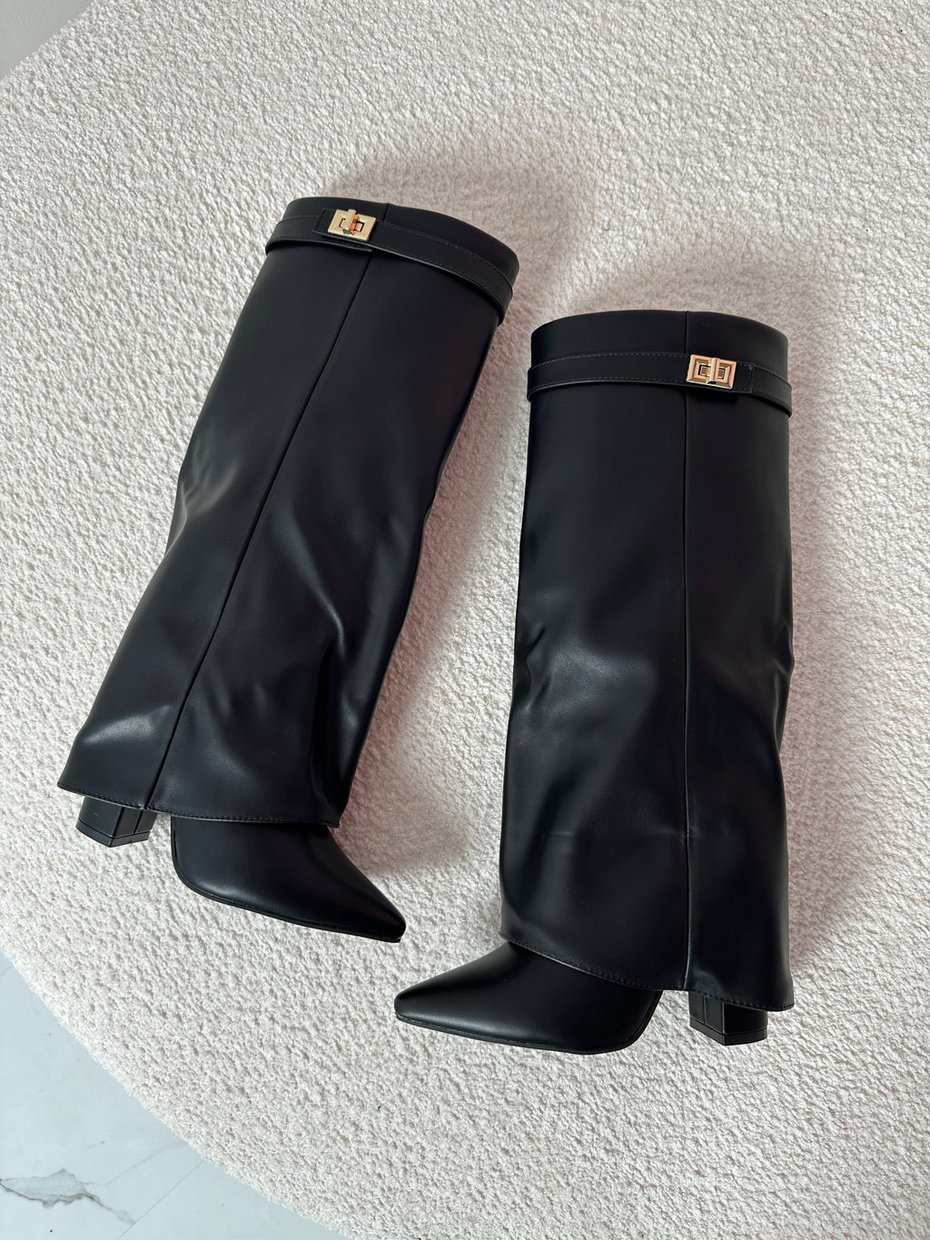 Serena | Botas de Cuero Negro