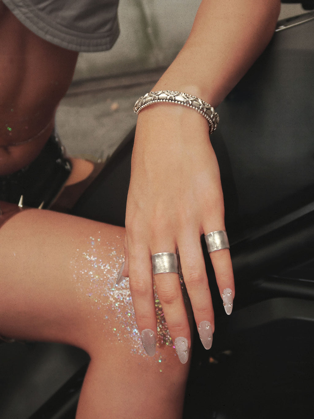 Anillo abierto Stevie en plata de ley