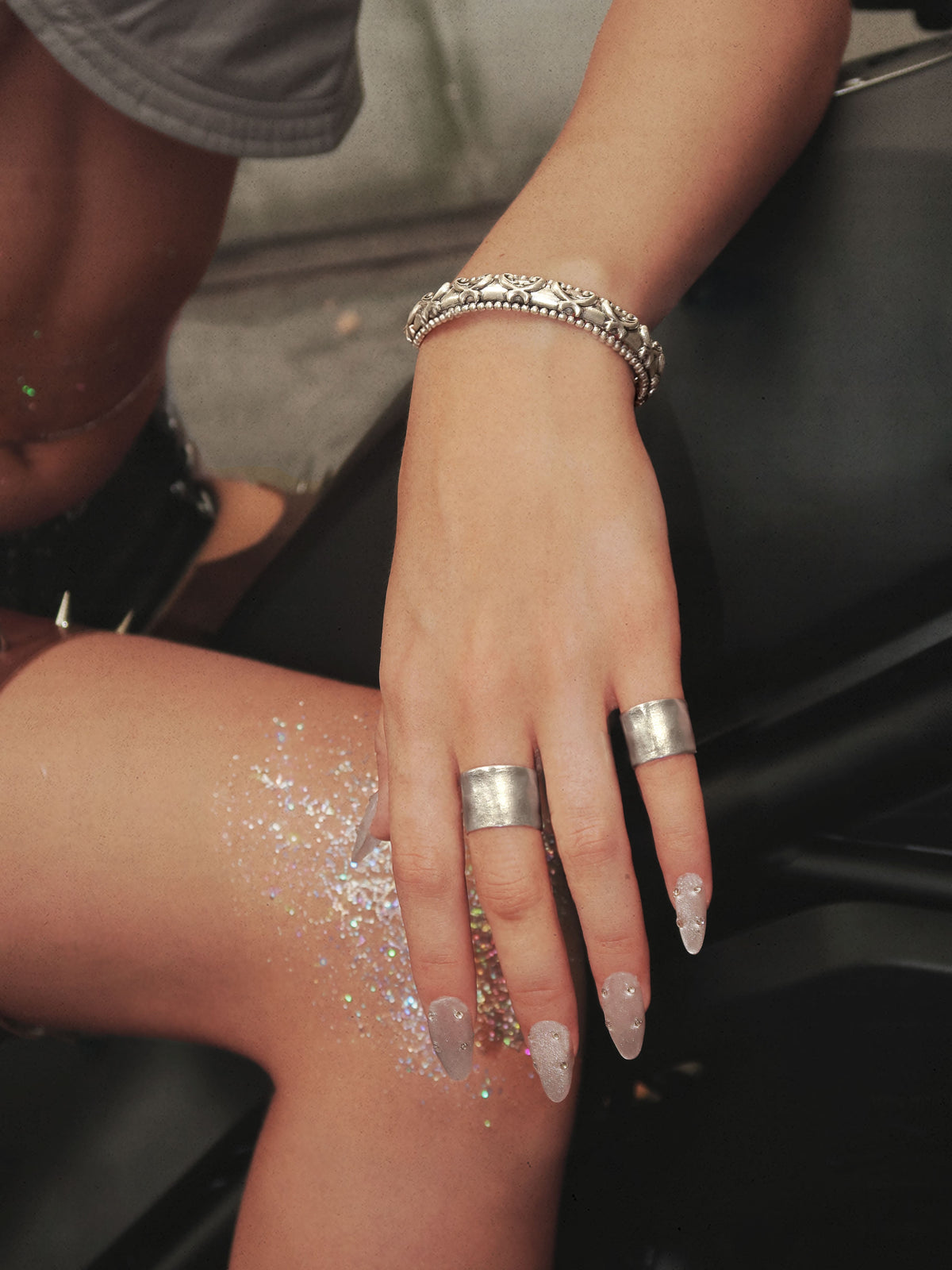 Anillo abierto Stevie en plata de ley