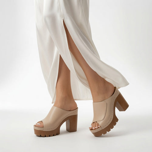 Antonella | Zuecos Elegantes de Tacón