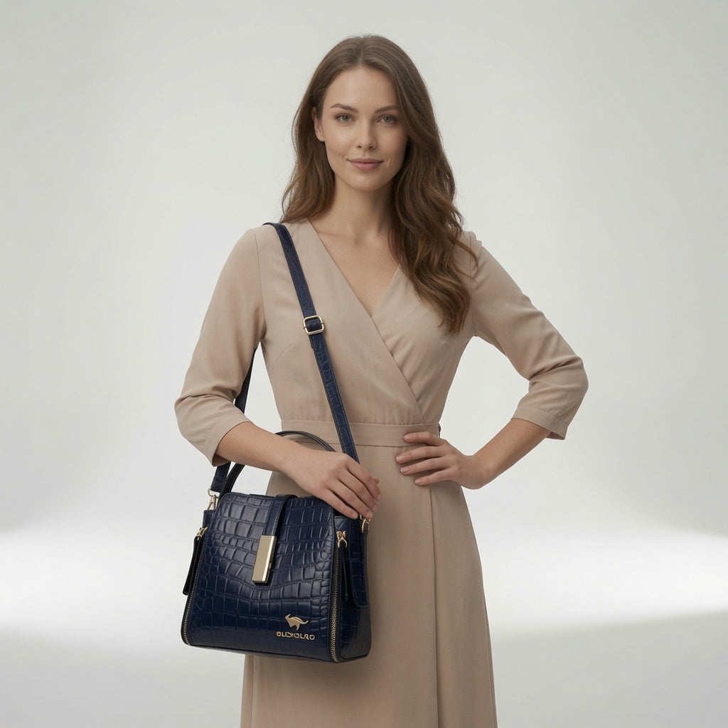 Amandéa | Bolso Efecto Cocodrilo Elegante de Lujo