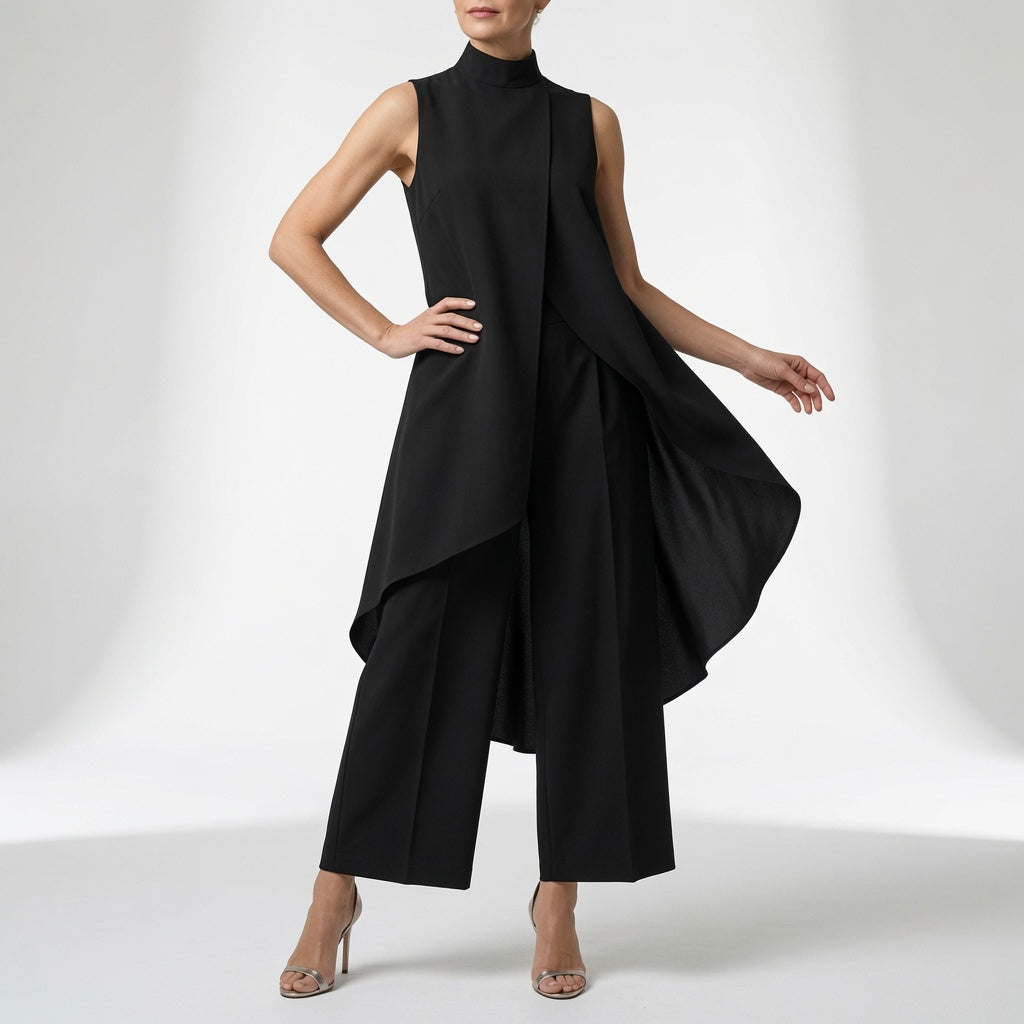 Conjunto Éléssara Asimétrico Fluido Elegancia Moderna