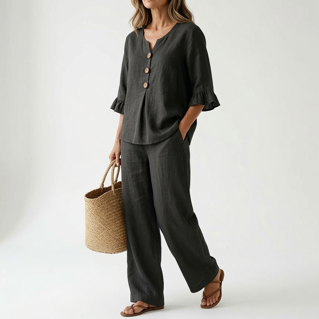 Conjunto Avélyna Fluido Elegante Confort de Verano