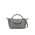 Parisien | Mini Bolso de Piel Gris con Asa
