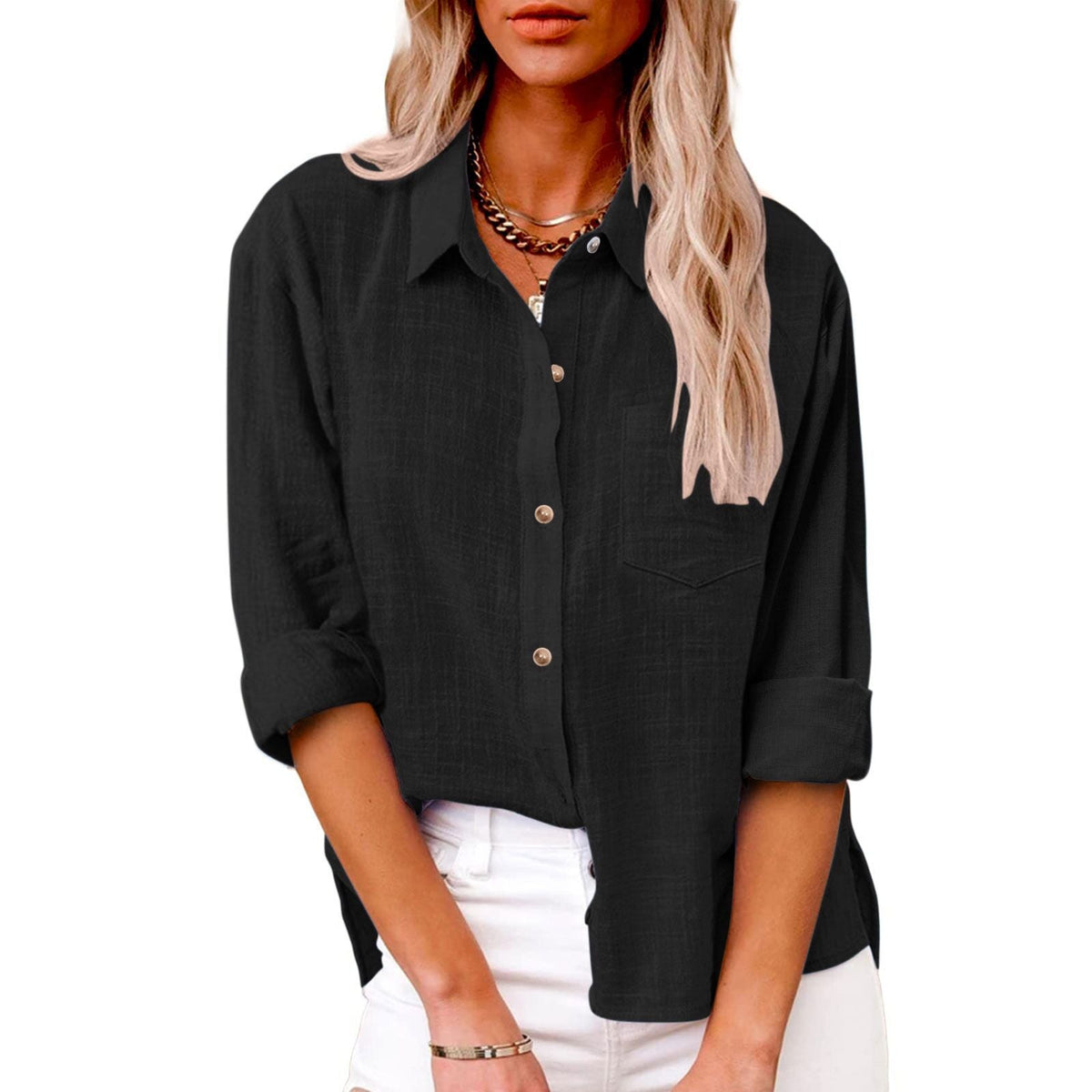 Romane | Blusa de Algodón Elegante