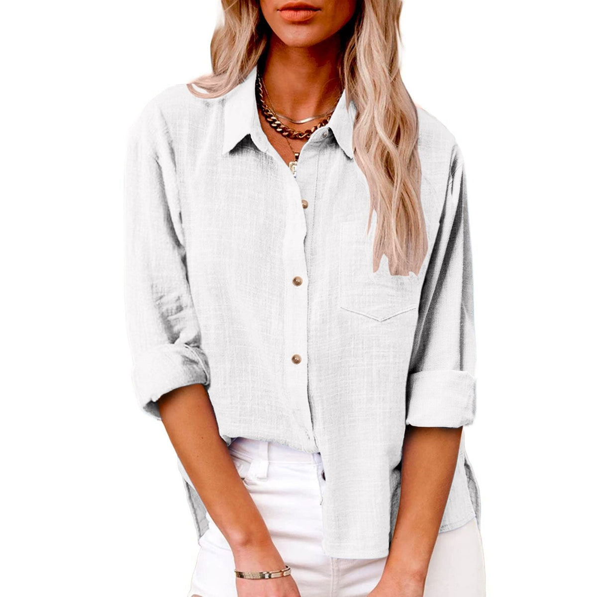 Romane | Blusa de Algodón Elegante