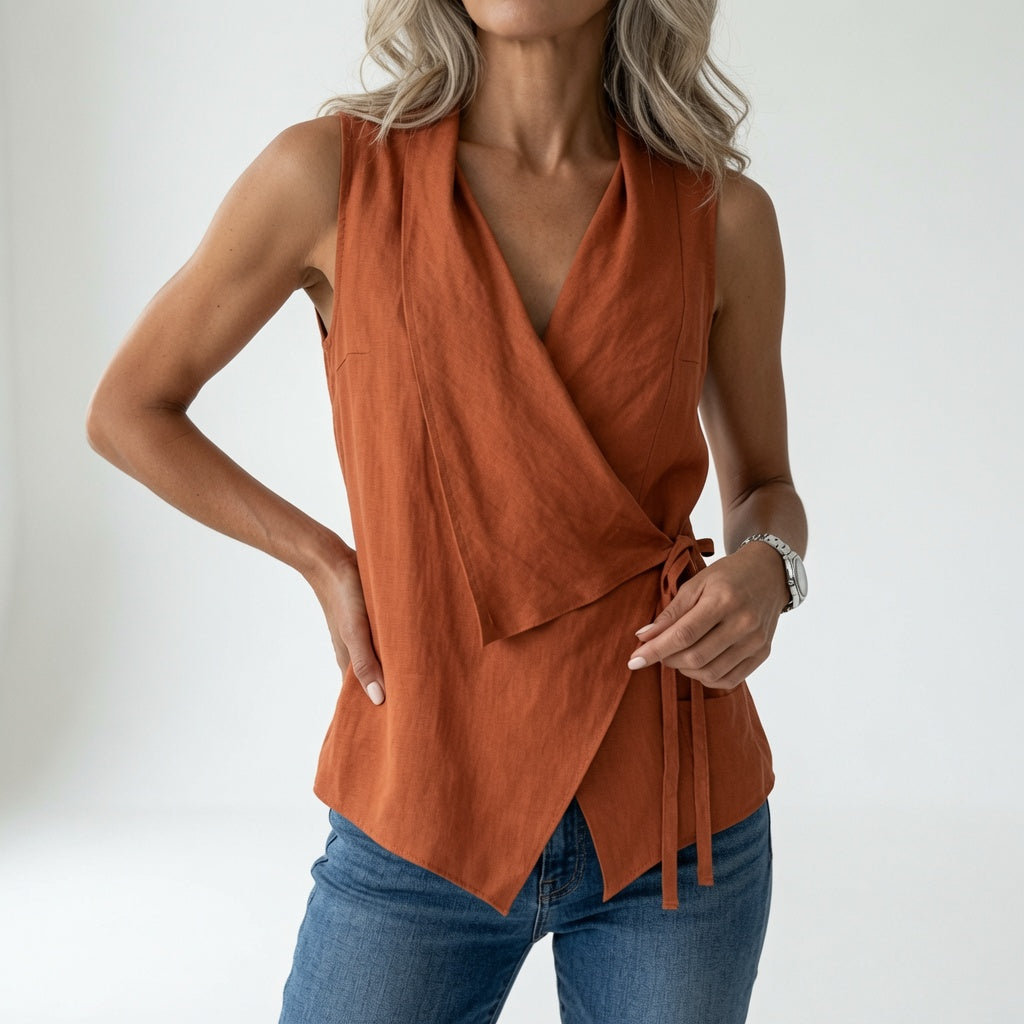 Aurévia | Blusa Cruzada Fluida