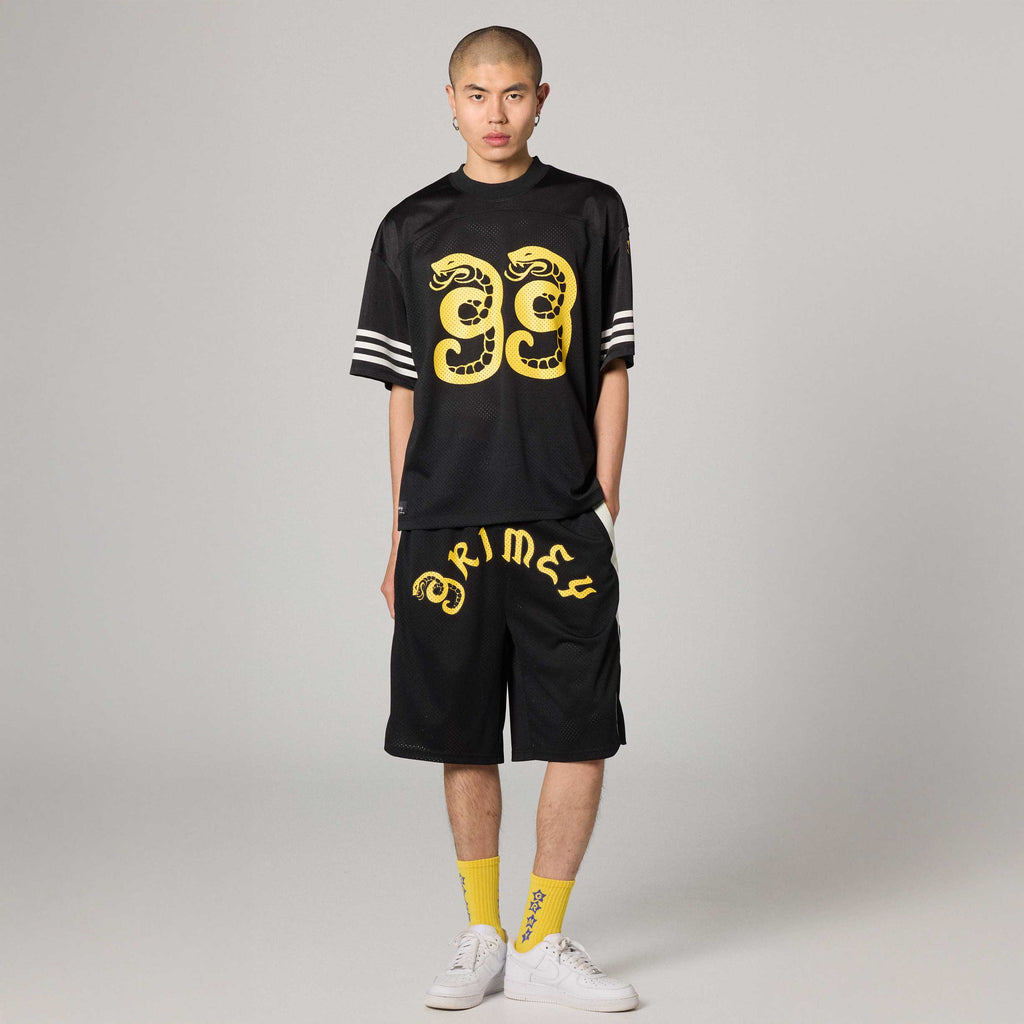Droppin Science Mesh Boxy Soccer Jersey Black