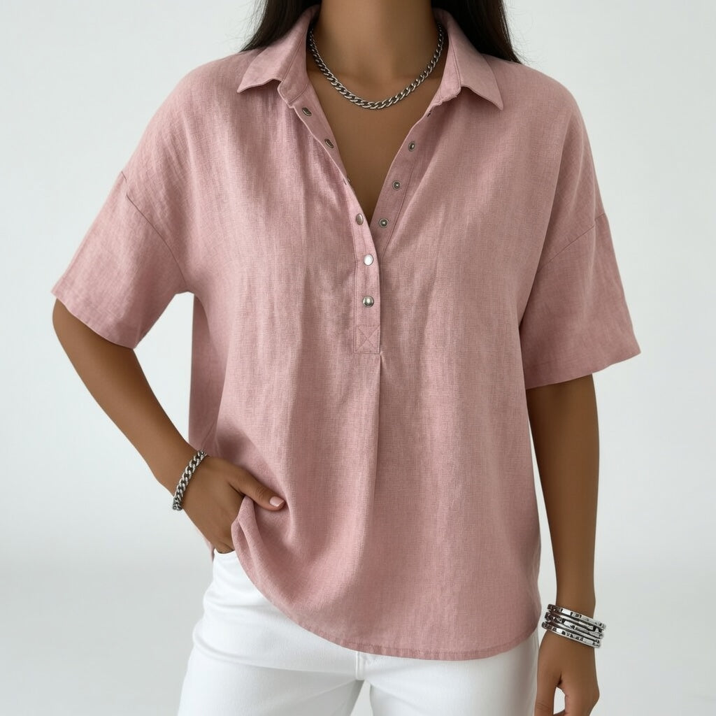Tiphaine | Blusa de Cuello Camisero